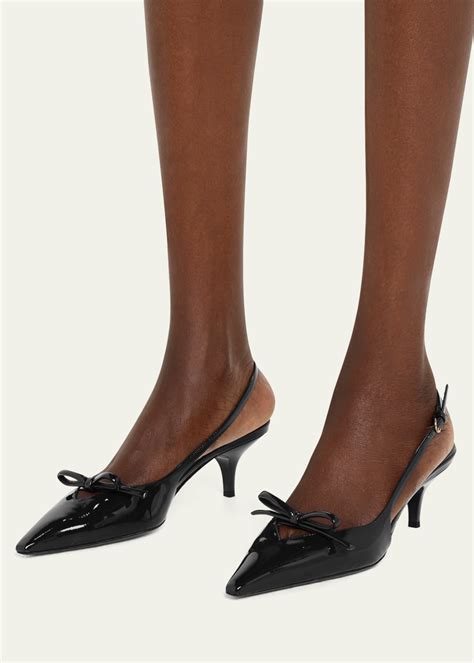 Miu Miu Kitten Heel Slingback Pump (Women) 